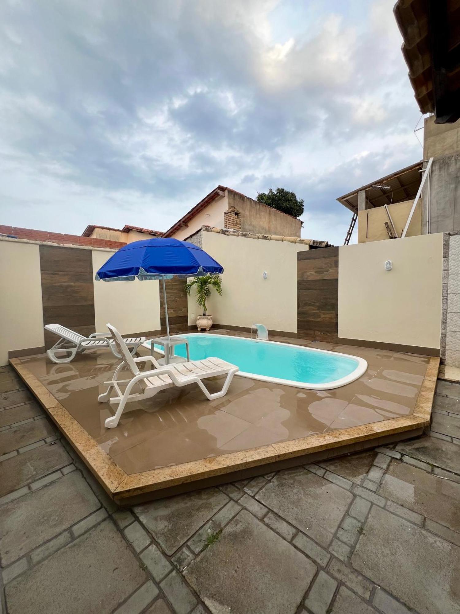 Casa Com Piscina, Churrasqueira E Ar Condicionado Em Condominio Cabo Frio Exterior foto