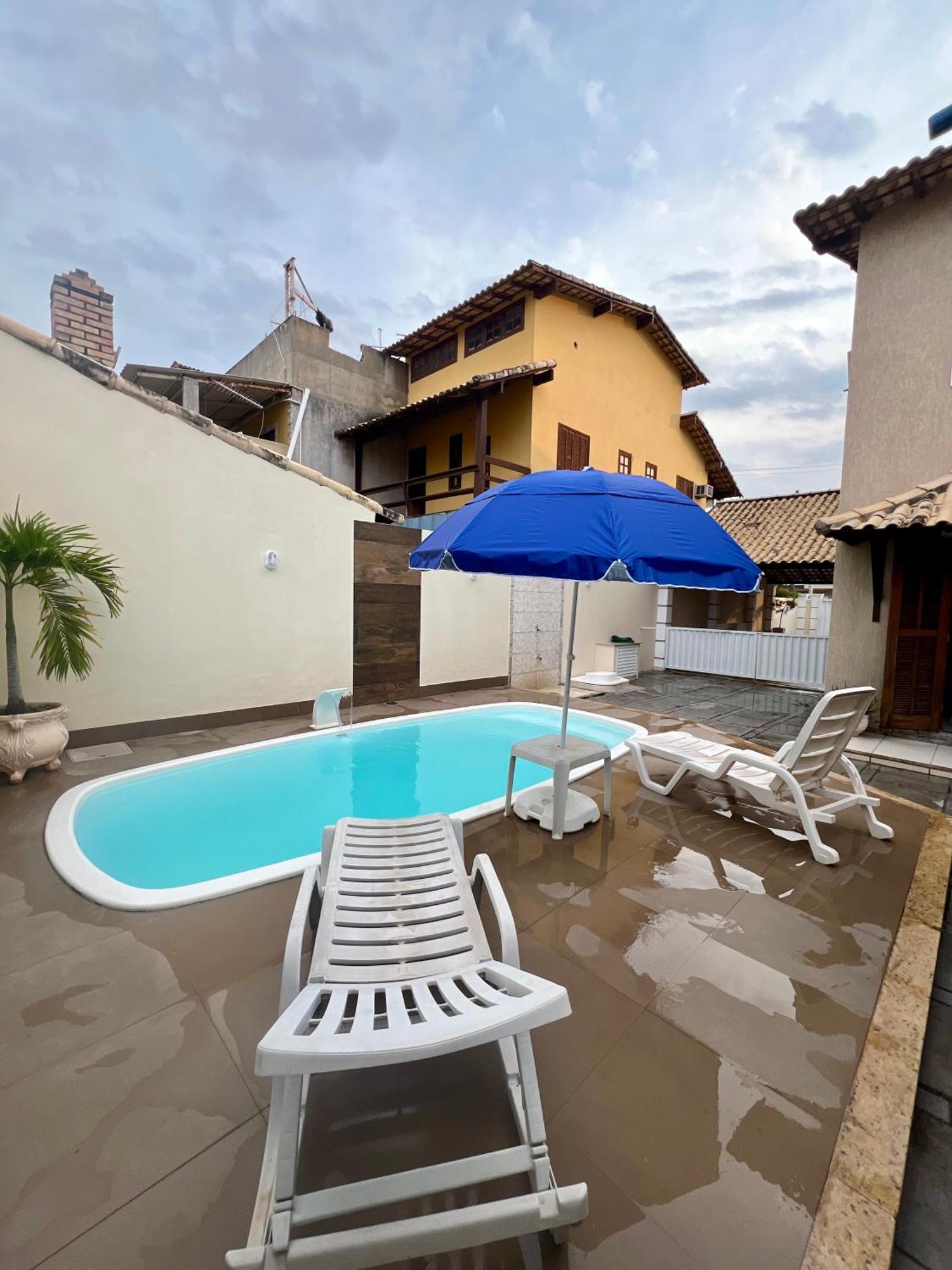 Casa Com Piscina, Churrasqueira E Ar Condicionado Em Condominio Cabo Frio Exterior foto