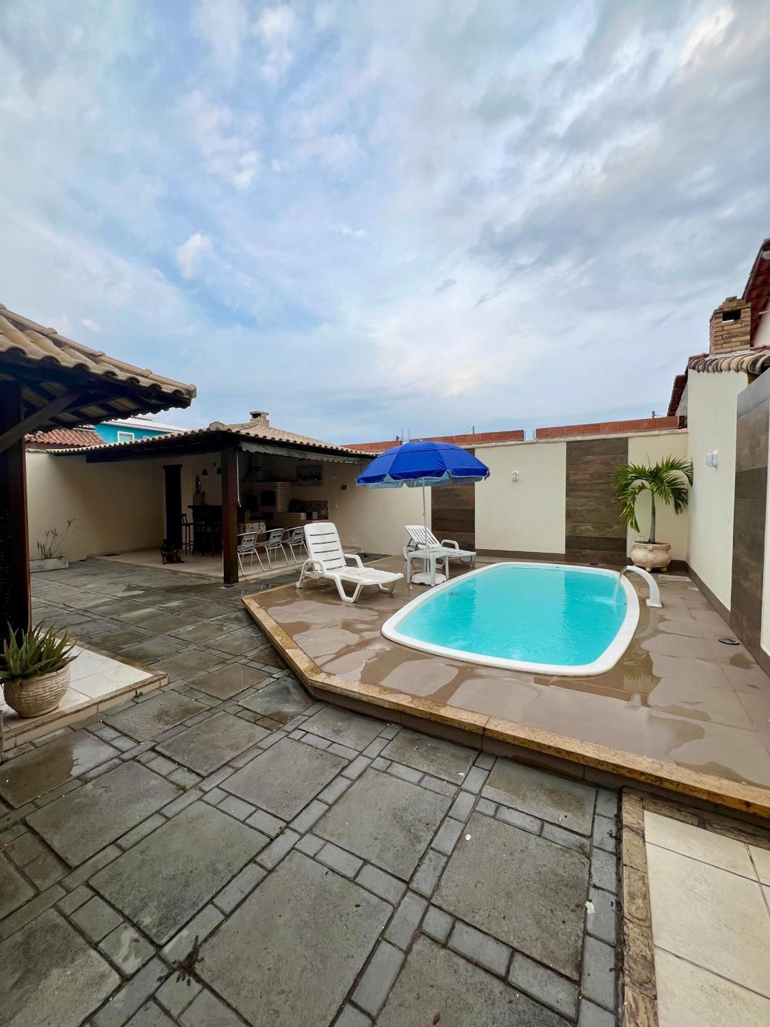 Casa Com Piscina, Churrasqueira E Ar Condicionado Em Condominio Cabo Frio Exterior foto